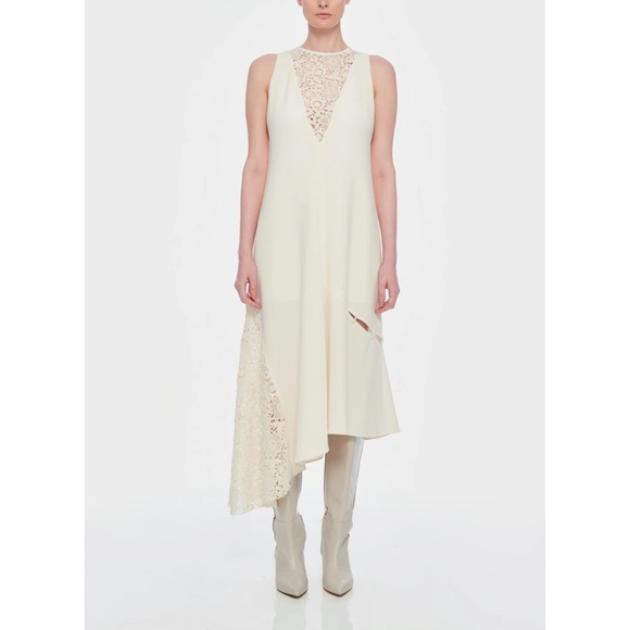 TIBI Guipure Lace Sleeveless Dress Ivory Size 0 - Picture 2 of 14